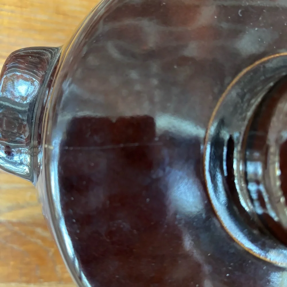 West Bend Vintage Bean Pot Crock Brown Glazed Stoneware USA Pottery  From 1950s
